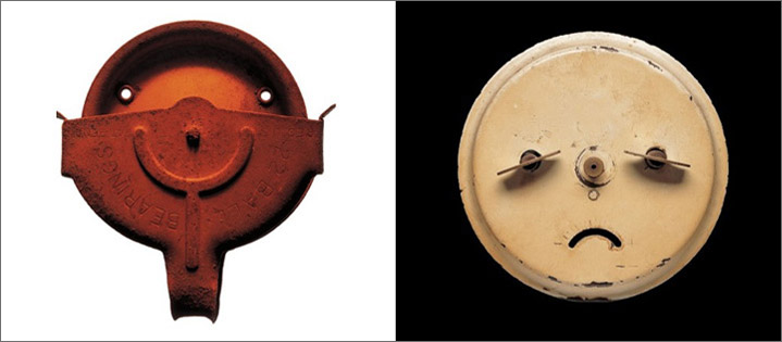 Face "bearing" (left), Face "clock" (right)